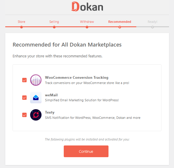 Dokan Recommendations