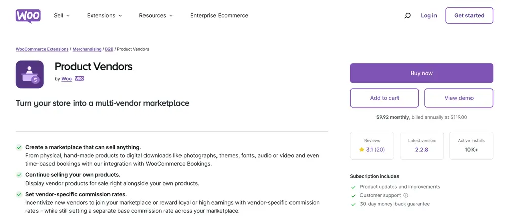 WooCommerce Product Vendor